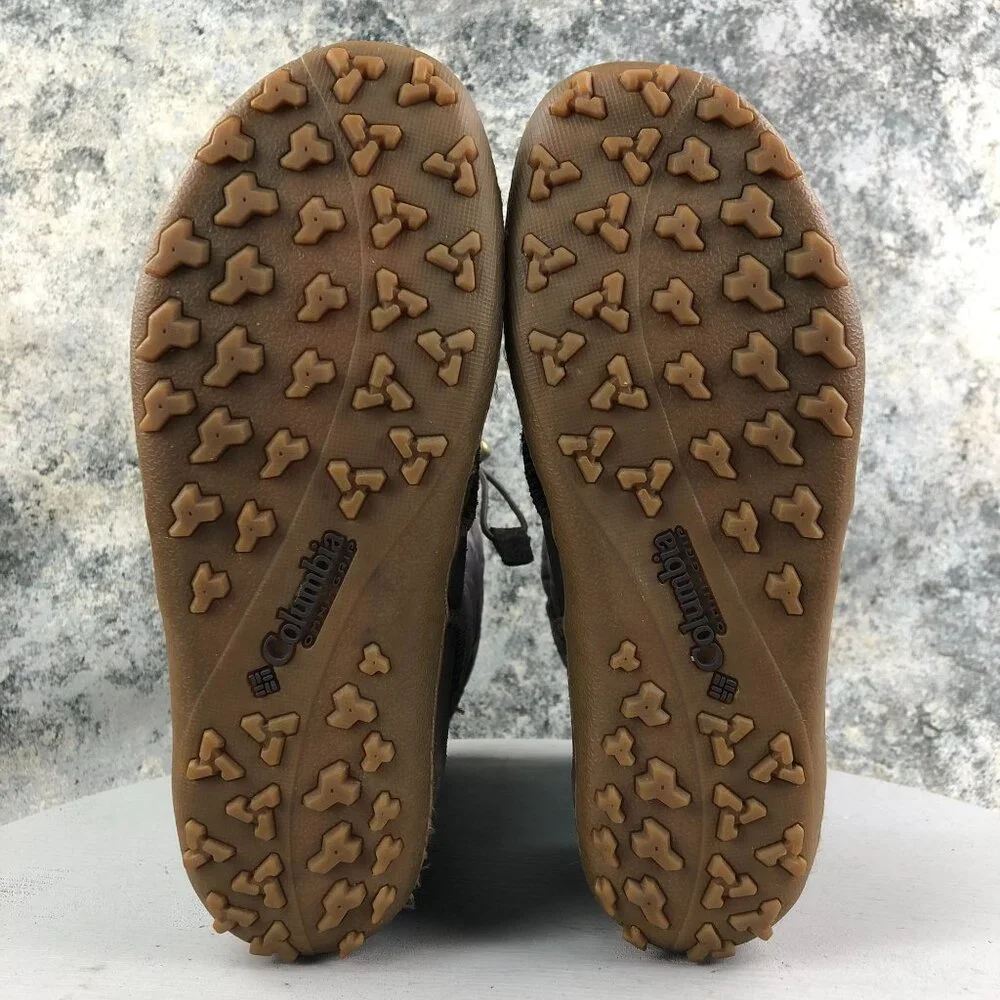 Columbia Women's Size 7.5 Minx Moccasin Brown Waterproof Drawstring Boots